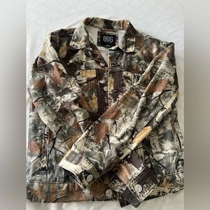 Urban outfitters real tree denim jacket